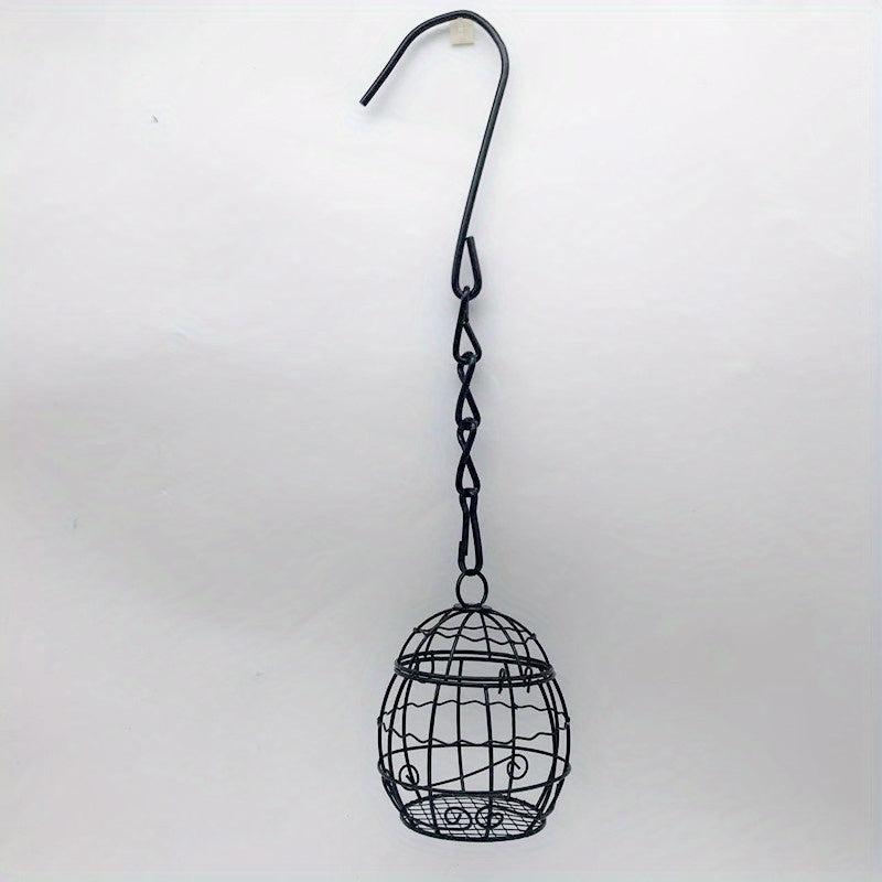 Decorative Bird Feeder for Garden, Hanging Food Dispenser for Wild Birds