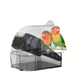 Small Hanging Bird Bath Cage for Clean Birds