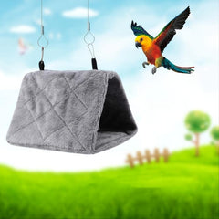 Cozy Hanging Hammock for Birds in Winter