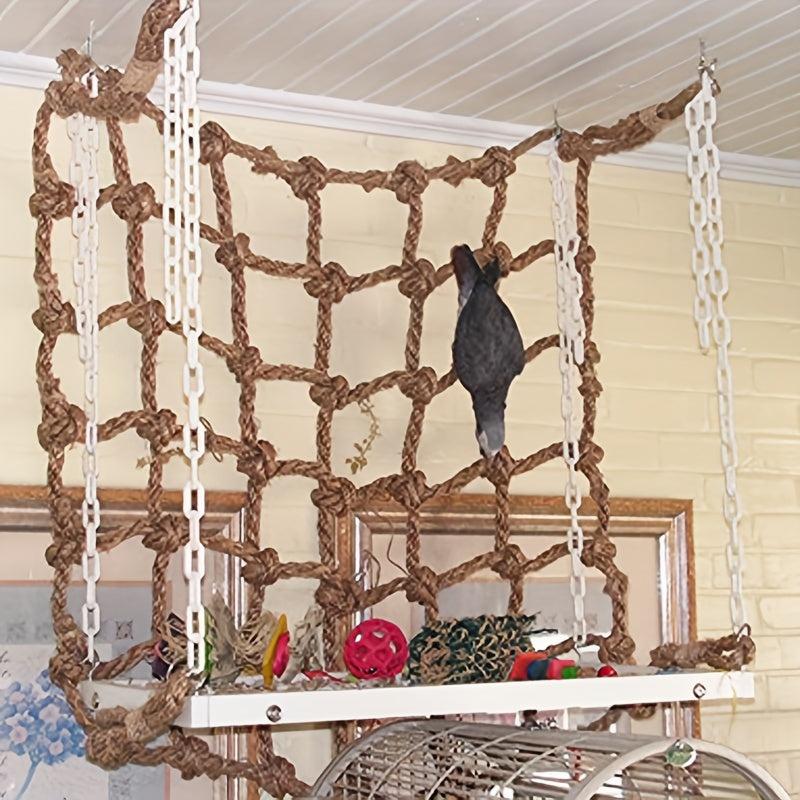 Parrot Climbing Net Swing Play Rope Ladder Chew Toy For Birdcage