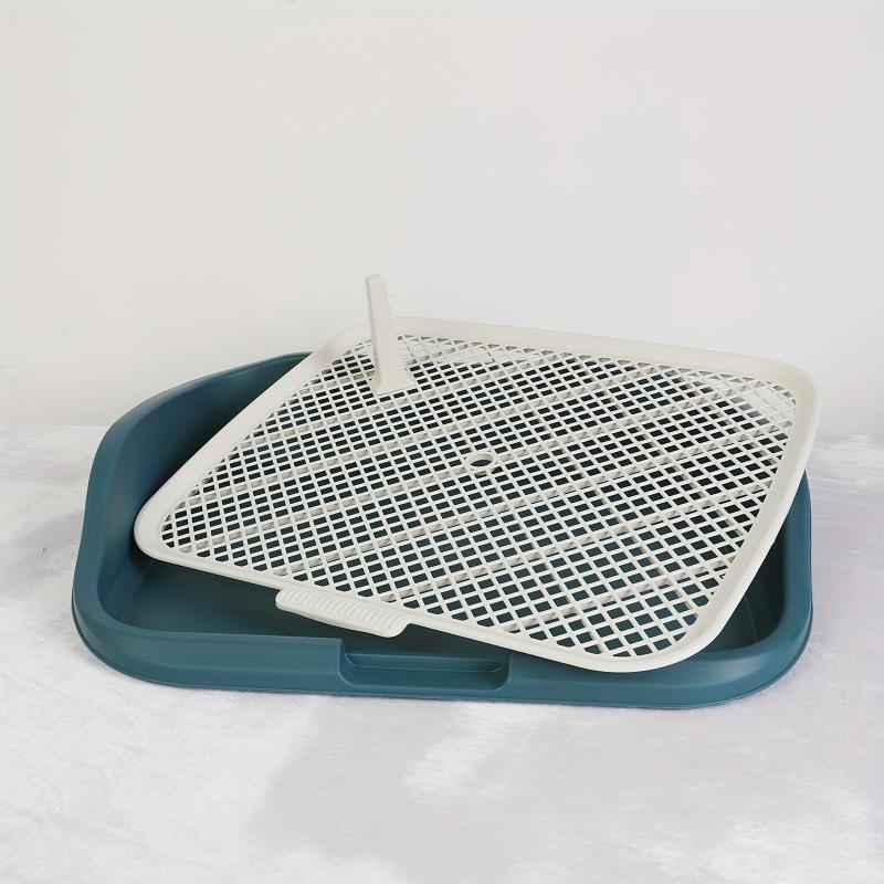 Washable Dog Potty Trainer w/ Raised Fence Easy Clean Dog Toilet for Indoor Dogs