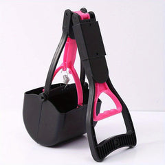 Foldable Dog Poop Scooper Long Handle Waste Picker for Outdoor Walking