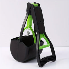 Foldable Dog Poop Scooper Long Handle Waste Picker for Outdoor Walking