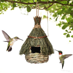 Straw Bird Nest Natural Bird House Hanging Decoration