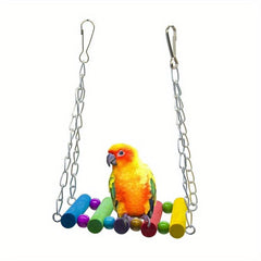Small Parrot Swing Parrot Chew Toys Hanging Bridge Swing Toy Bird Hammock