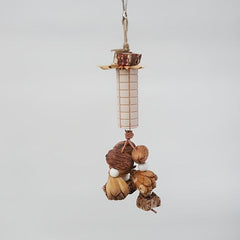 Wooden Gnawing Skewers Cuttlefish Bone Teething Toys for Pet Birds