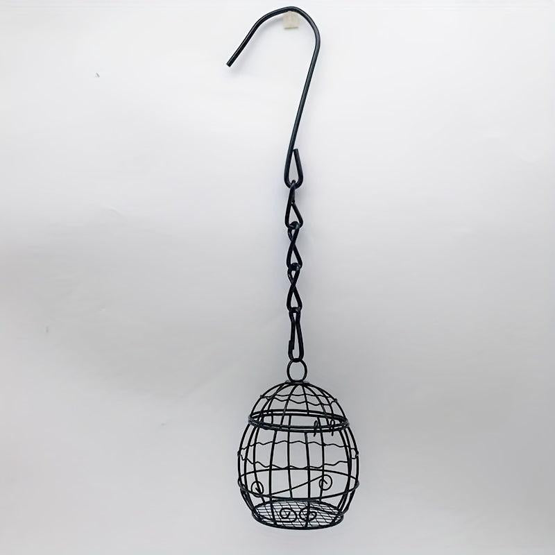 Outdoor Bird Cage Feeder Spring Hanging Bird Feeder Garden Yard Feeder