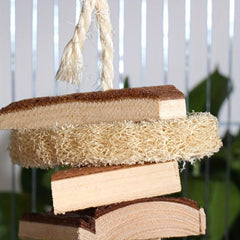 Bird Perch Toy Parakeet Toy Bird Wooden Chew Toys Perch Stand For Parrot
