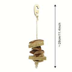Bird Perch Toy Parakeet Toy Bird Wooden Chew Toys Perch Stand For Parrot