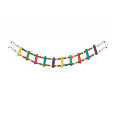 Bird Wooden Climbing Ladder Parrot Cloud Swing Toy