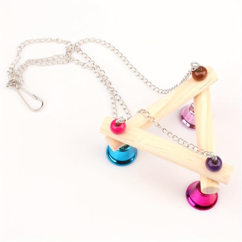 Interactive Parakeet Swing Stand Toy - Fun Perch for Small Birds