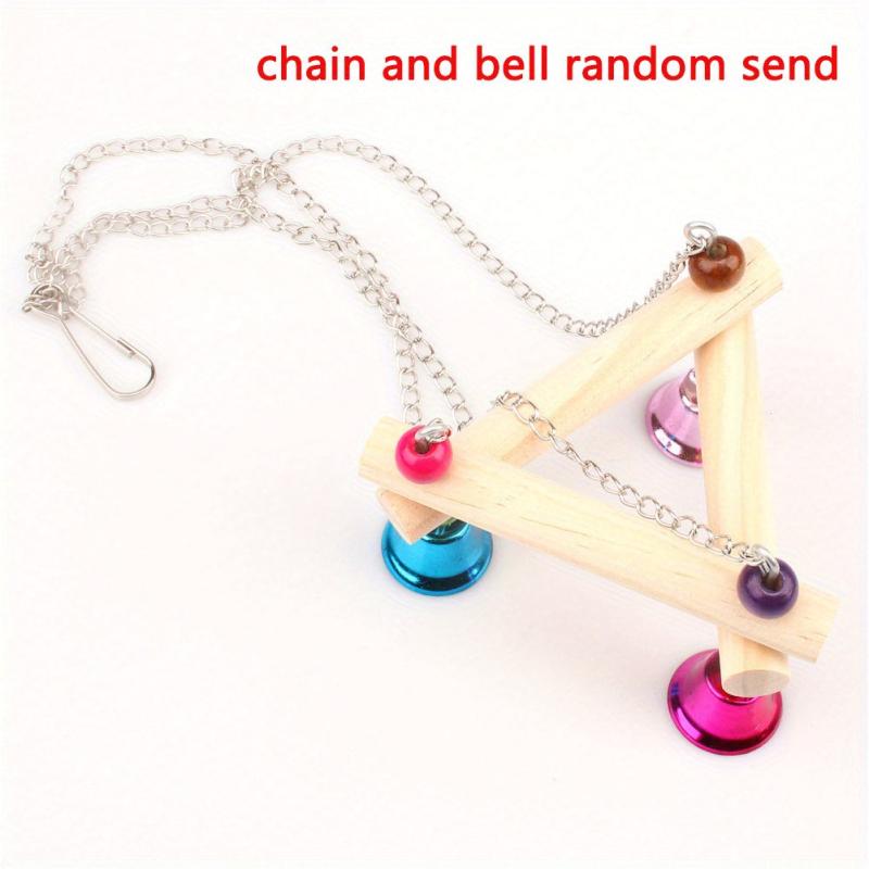 Interactive Parakeet Swing Stand Toy - Fun Perch for Small Birds