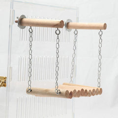 Wooden Swing Toy for Pet Bird Cage