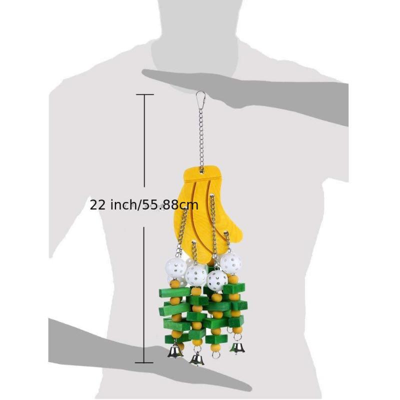Parrot Wood Banana Building Block Toy
