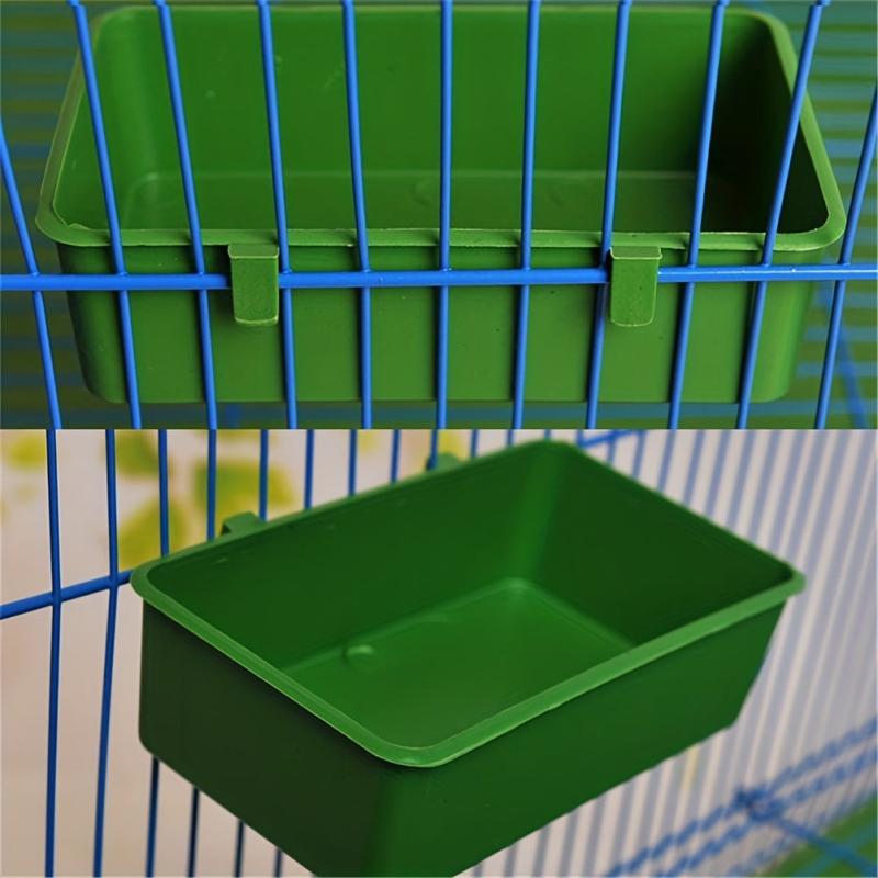 Creative Green Parrot Bathtub & Food Tray for Birds