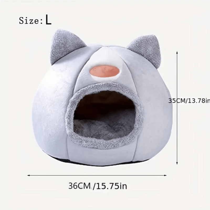 Soft and Warm Cozy Cat Bed for Winter