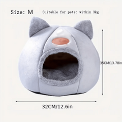 Soft and Warm Cozy Cat Bed for Winter