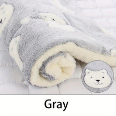 Graphic Pattern Dog Blanket Plush Mat - Soft Calming Blanket for Pets
