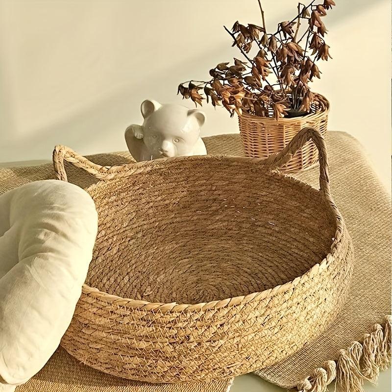 Rattan Cat Bed for Small Dogs and Cats