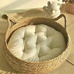 Rattan Cat Bed for Small Dogs and Cats