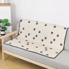 Pet Paw Print Mat Cartoon Blanket Soft Comfortable