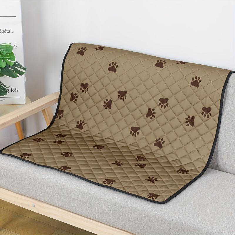 Pet Paw Print Mat Cartoon Blanket Soft Comfortable