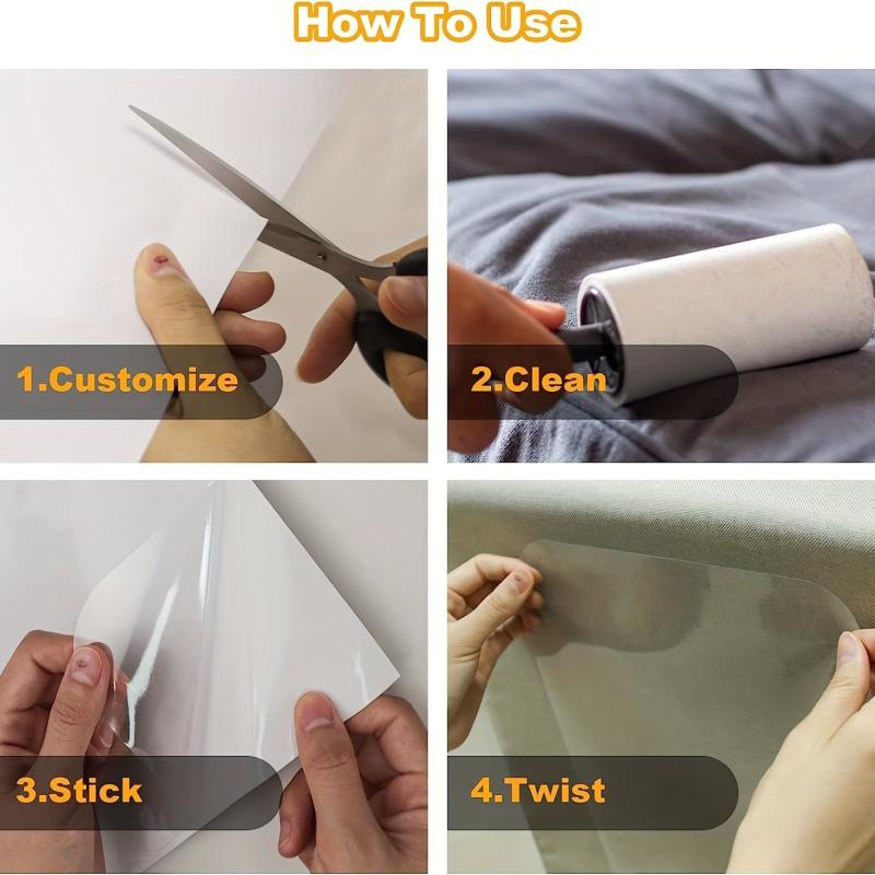 5pcs Cat Training Mats Anti Scratch Deterrent Tape Pad for Furniture