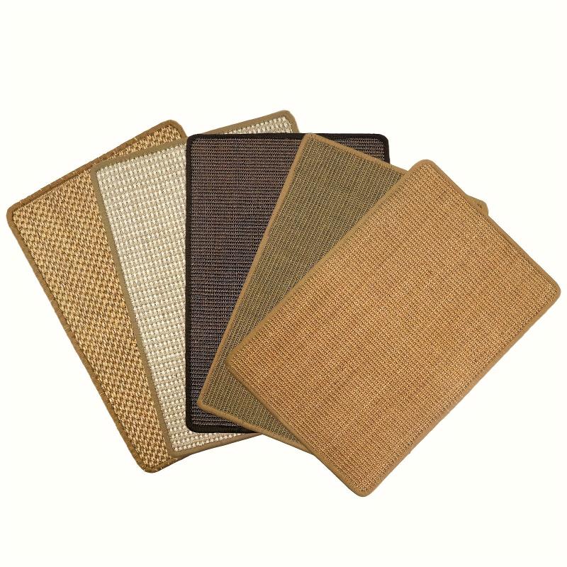 Horizontal Sisal Cat Scratch Pad Rug Indoor Protector for Couch & Carpets