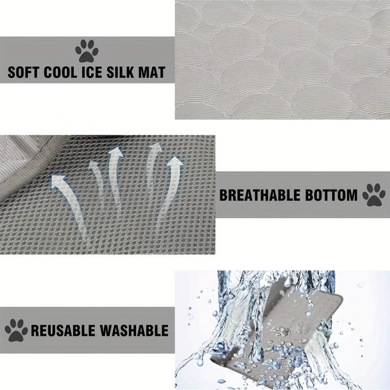 Dog Self Cooling Mat Pet Summer Cooling Pads Chill Cooling Blankets