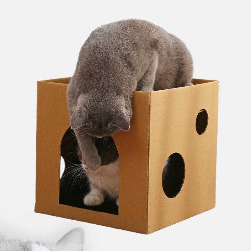 Durable Cat Scratching Cardboard - Double Layer Cat Scratcher House
