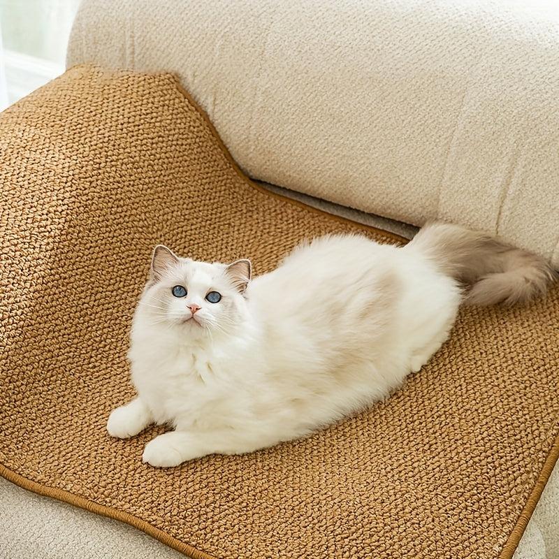 Sisal Cat Scratcher Mat with Magic Stickers