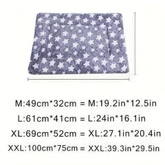 Cartoon Grey Double Layer Pet Cushion - All Seasons Comfortable Cat Mattress