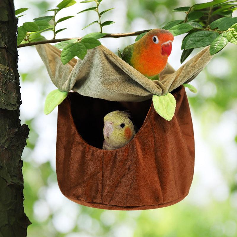Hanging Parrot House Bird Nest for Budgerigar Cockatiel Sugar Glider
