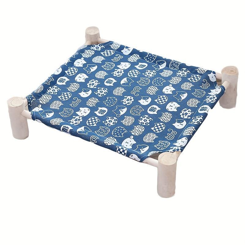 Cats Hammock Elevated Cat Bed Puppy Removable Bed