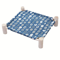 Cats Hammock Elevated Cat Bed Puppy Removable Bed