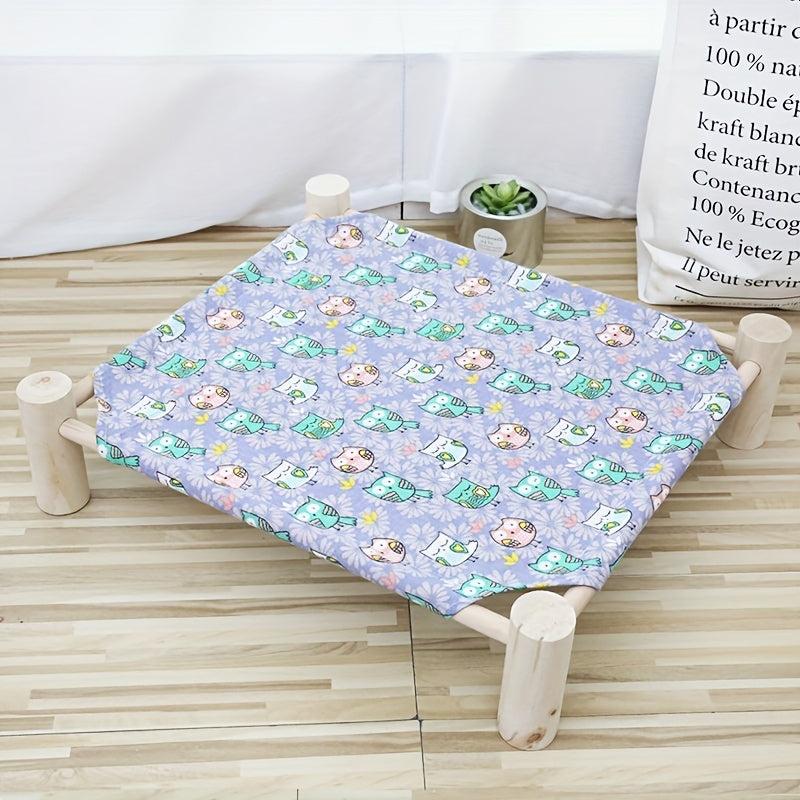 Cats Hammock Elevated Cat Bed Puppy Removable Bed