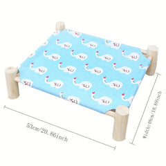 Cats Hammock Elevated Cat Bed Puppy Removable Bed