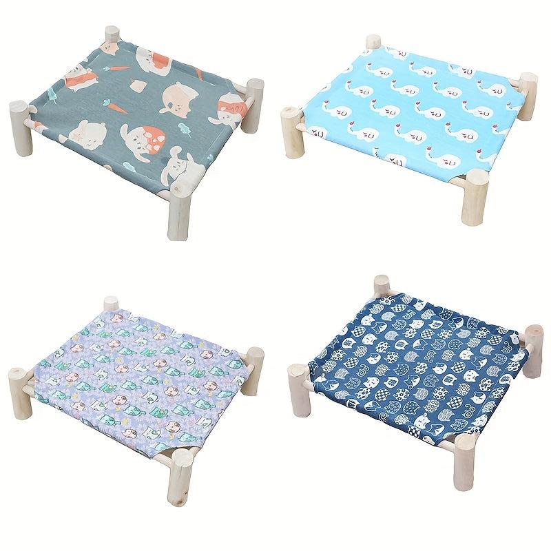 Cats Hammock Elevated Cat Bed Puppy Removable Bed