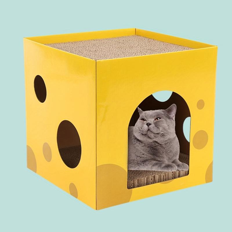 DIY Cat Cardboard House Scratcher