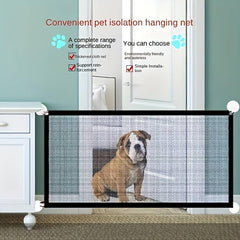 Pet Door Net Fence Stair Folding Mesh Fence For Dogs Pets Supplies