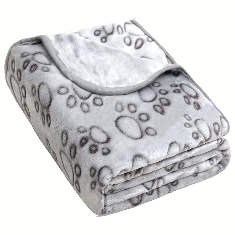 Soft Fleece Dog Blanket Fluffy Pet Blanket Warm Sleep Mat