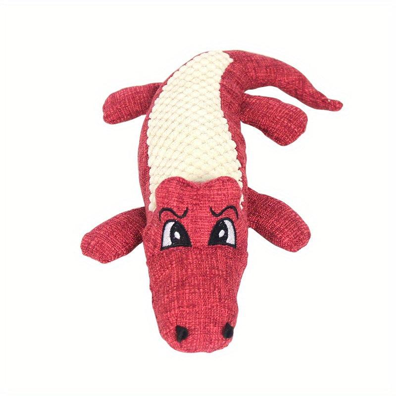 Crocodile Plush Dog Toy Tooth Grinding Squeaking Pet Interactive Game