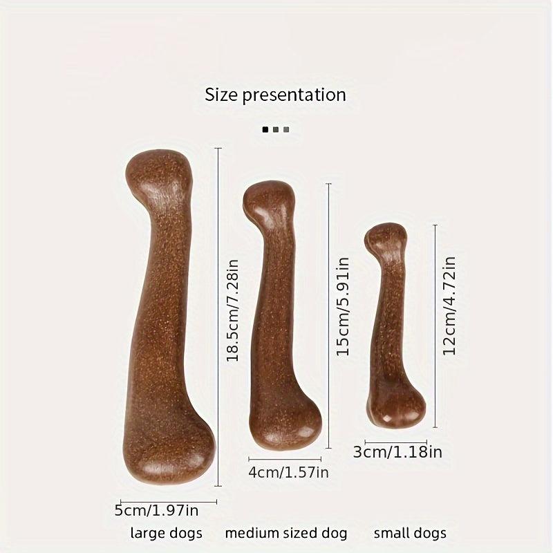 Dog Chew Toy Bone Shaped Interactive Play Beef Flavor Toy