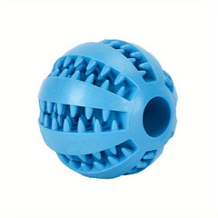 Pet Toy Dog Molar Ball Chew Resistant Rubber Teeth Leak Proof