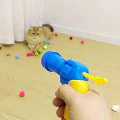 Interactive Launch Training Cat Toys Creative Kittens Mini Pompoms Games