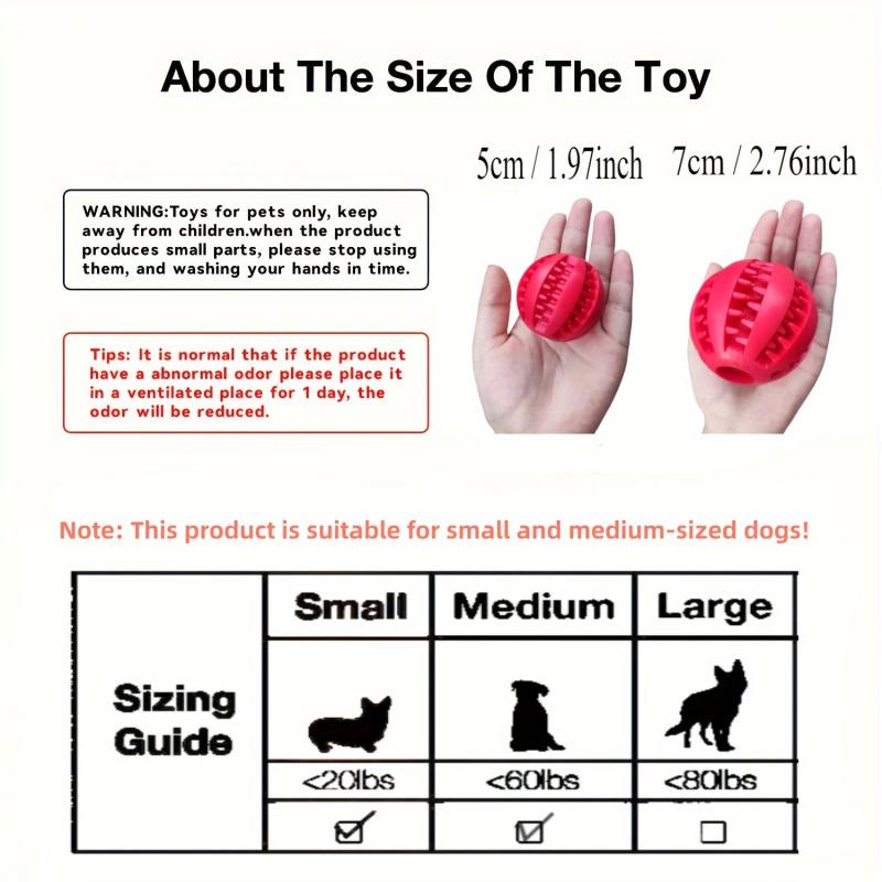 Interactive Dog Ball Toy for Small Dogs Elastic Chew Toy