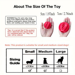 Interactive Dog Ball Toy for Small Dogs Elastic Chew Toy