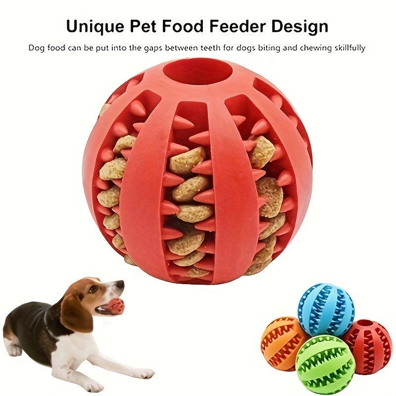 Interactive Dog Ball Toy for Small Dogs Elastic Chew Toy