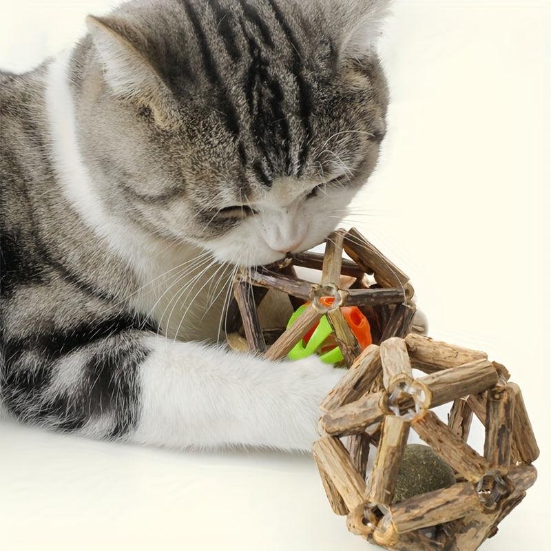 Catnip Toys Ball Kitten Teething Toy Interactive Pet Supplies