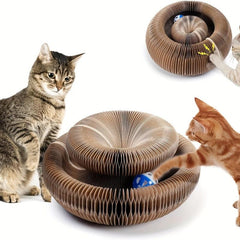 Magic Organ Cat Scratching Board with Toy Bell Interactive Scratcher